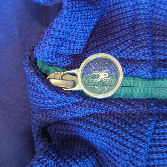 Spyder girls large knit zip up top size large (14/16) - Picture 3 of 5